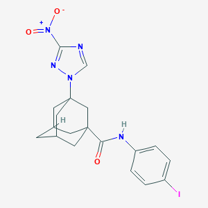 3-{3-nitro-1H-1,2,4-triazol-1-yl}-N-(4-iodophenyl)-1-adamantanecarboxamide