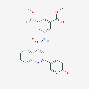 Dimethyl 5-({[2-(4-methoxyphenyl)quinolin-4-yl]carbonyl}amino)isophthalate