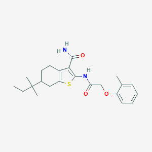 2-{[(2-Methylphenoxy)acetyl]amino}-6-tert-pentyl-4,5,6,7-tetrahydro-1-benzothiophene-3-carboxamide