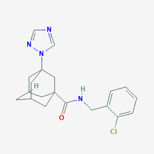 N-(2-chlorobenzyl)-3-(1H-1,2,4-triazol-1-yl)-1-adamantanecarboxamide