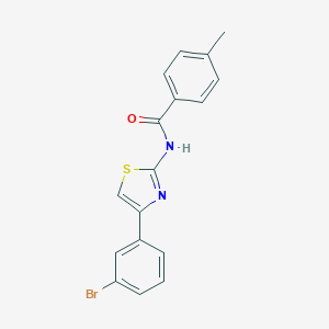 N-[4-(3-bromophenyl)-1,3-thiazol-2-yl]-4-methylbenzamide