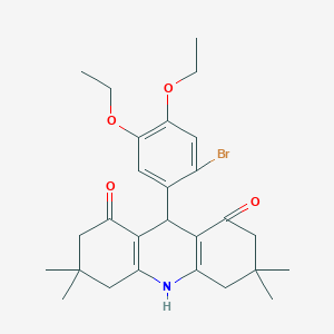 9-(2-bromo-4,5-diethoxyphenyl)-3,3,6,6-tetramethyl-3,4,6,7,9,10-hexahydro-1,8(2H,5H)-acridinedione