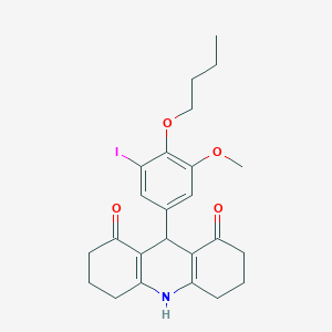 9-(4-butoxy-3-iodo-5-methoxyphenyl)-3,4,6,7,9,10-hexahydro-1,8(2H,5H)-acridinedione