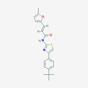 N-[4-(4-tert-butylphenyl)-1,3-thiazol-2-yl]-3-(5-methyl-2-furyl)acrylamide