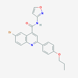 6-bromo-N-(1,2-oxazol-3-yl)-2-(4-propoxyphenyl)quinoline-4-carboxamide