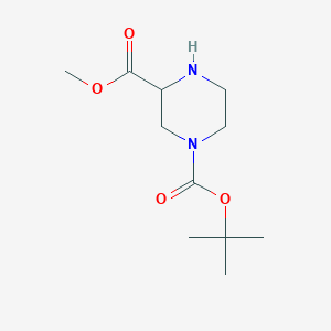 molecular formula C11H20N2O4 B044663 1-Tert-butyl 3-methyl piperazine-1,3-dicarboxylate CAS No. 129799-08-2