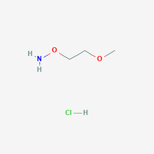 molecular formula C3H10ClNO2 B044664 O-(2-甲氧基乙基)羟胺盐酸盐 CAS No. 82172-73-4