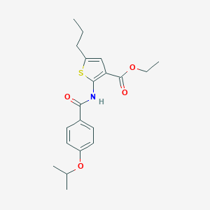 Ethyl 2-[(4-isopropoxybenzoyl)amino]-5-propylthiophene-3-carboxylate