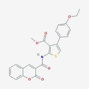 methyl 4-(4-ethoxyphenyl)-2-{[(2-oxo-2H-chromen-3-yl)carbonyl]amino}-3-thiophenecarboxylate