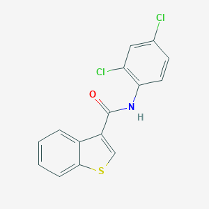 molecular formula C15H9Cl2NOS B446646 N-(2,4-dichlorophenyl)-1-benzothiophene-3-carboxamide 