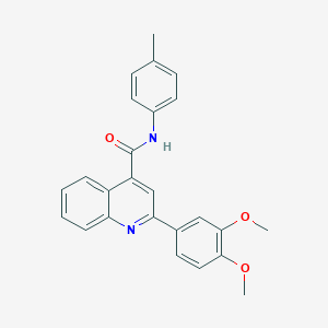 2-(3,4-dimethoxyphenyl)-N-(4-methylphenyl)quinoline-4-carboxamide