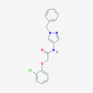N-(1-benzyl-1H-pyrazol-4-yl)-2-(2-chlorophenoxy)acetamide
