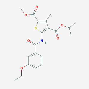 4-Isopropyl 2-methyl 5-[(3-ethoxybenzoyl)amino]-3-methyl-2,4-thiophenedicarboxylate