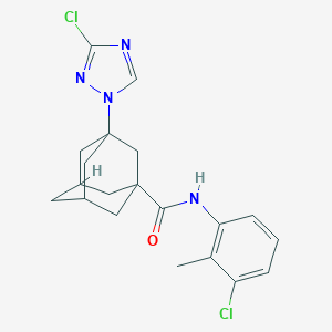 N-(3-chloro-2-methylphenyl)-3-(3-chloro-1H-1,2,4-triazol-1-yl)-1-adamantanecarboxamide