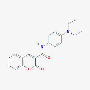 molecular formula C20H20N2O3 B446686 N-[4-(diethylamino)phenyl]-2-oxo-2H-chromene-3-carboxamide CAS No. 1846-93-1