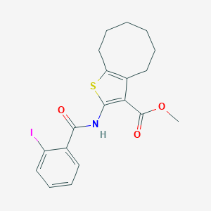 Methyl 2-[(2-iodobenzoyl)amino]-4,5,6,7,8,9-hexahydrocycloocta[b]thiophene-3-carboxylate