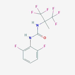 N-(2,6-difluorophenyl)-N'-[2,2,2-trifluoro-1-methyl-1-(trifluoromethyl)ethyl]urea