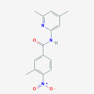 molecular formula C15H15N3O3 B446733 N-(4,6-dimethylpyridin-2-yl)-3-methyl-4-nitrobenzamide 