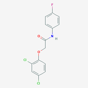 molecular formula C14H10Cl2FNO2 B446737 2-(2,4-dichlorophenoxy)-N-(4-fluorophenyl)acetamide CAS No. 25182-23-4