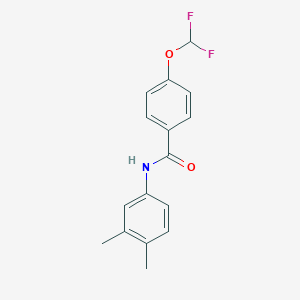 molecular formula C16H15F2NO2 B446740 4-(difluoromethoxy)-N-(3,4-dimethylphenyl)benzamide 
