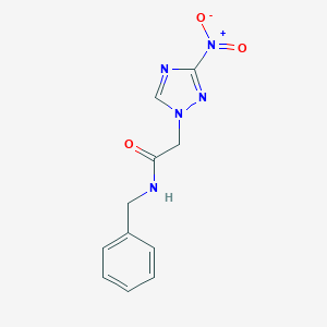 molecular formula C11H11N5O3 B446741 N-Benzyl-2-(3-nitro-[1,2,4]triazol-1-yl)-acetamide CAS No. 313986-39-9