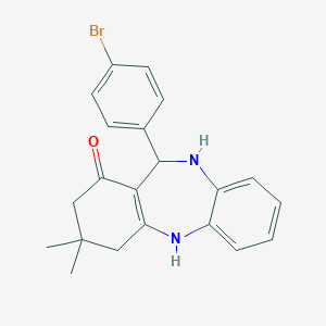 11-(4-bromophenyl)-3,3-dimethyl-2,3,4,5,10,11-hexahydro-1H-dibenzo[b,e][1,4]diazepin-1-one