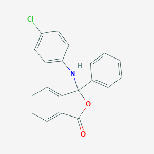 molecular formula C20H14ClNO2 B446770 3-(4-Chloroanilino)-3-phenyl-2-benzofuran-1(3H)-one CAS No. 353774-70-6