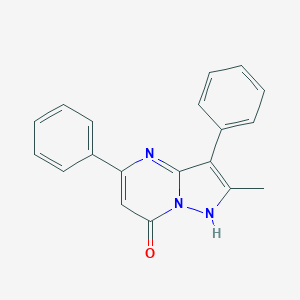 molecular formula C19H15N3O B446778 2-Methyl-3,5-diphenylpyrazolo[1,5-a]pyrimidin-7-ol CAS No. 331739-46-9