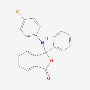 molecular formula C20H14BrNO2 B446784 3-(4-Bromoanilino)-3-phenyl-2-benzofuran-1(3H)-one 