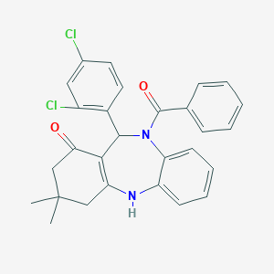5-Benzoyl-6-(2,4-dichlorophenyl)-9,9-dimethyl-6,8,10,11-tetrahydrobenzo[b][1,4]benzodiazepin-7-one