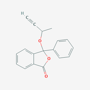 molecular formula C18H14O3 B446803 3-But-3-yn-2-yloxy-3-phenyl-2-benzofuran-1-one CAS No. 303130-98-5