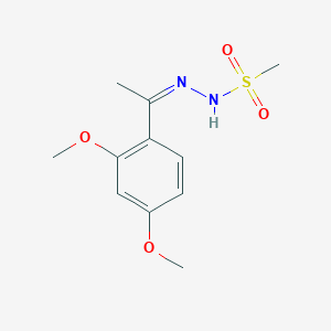 molecular formula C11H16N2O4S B446805 N'-[1-(2,4-dimethoxyphenyl)ethylidene]methanesulfonohydrazide 
