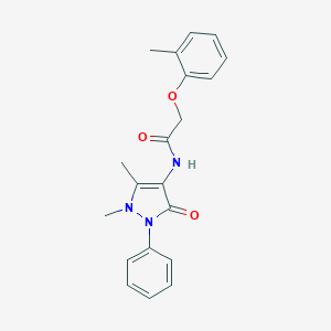 molecular formula C20H21N3O3 B446812 N-(1,5-dimethyl-3-oxo-2-phenyl-2,3-dihydro-1H-pyrazol-4-yl)-2-(2-methylphenoxy)acetamide CAS No. 65537-15-7
