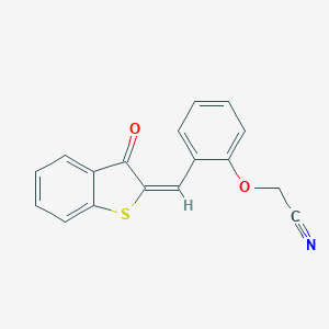 2-(2-{[3-oxo-1-benzothiophen-2(3H)-ylidene]methyl}phenoxy)acetonitrile