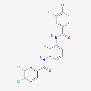 3,4-dichloro-N-[3-[(3,4-dichlorobenzoyl)amino]-2-methylphenyl]benzamide