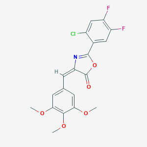 2-(2-chloro-4,5-difluorophenyl)-4-(3,4,5-trimethoxybenzylidene)-1,3-oxazol-5(4H)-one