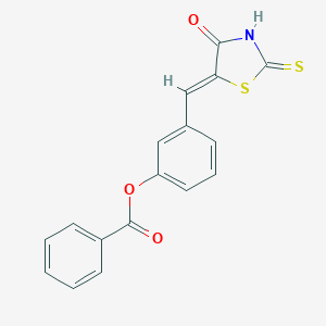 3-[(4-Oxo-2-thioxo-1,3-thiazolidin-5-ylidene)methyl]phenyl benzoate