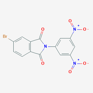 molecular formula C14H6BrN3O6 B446845 2-{3,5-bisnitrophenyl}-5-bromo-1H-isoindole-1,3(2H)-dione 