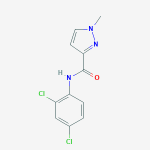 molecular formula C11H9Cl2N3O B446849 N-(2,4-dichlorophenyl)-1-methyl-1H-pyrazole-3-carboxamide 
