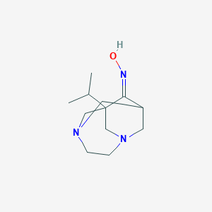 1-Isopropyl-3,6-diazatricyclo[4.3.1.1~3,8~]undecan-9-one oxime