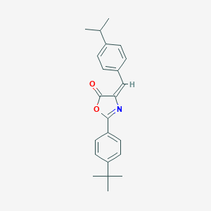 molecular formula C23H25NO2 B446857 2-(4-tert-butylphenyl)-4-(4-isopropylbenzylidene)-1,3-oxazol-5(4H)-one 