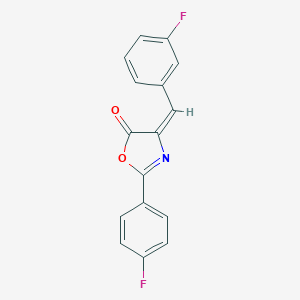 molecular formula C16H9F2NO2 B446858 4-(3-fluorobenzylidene)-2-(4-fluorophenyl)-1,3-oxazol-5(4H)-one 