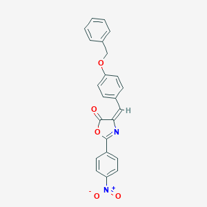 molecular formula C23H16N2O5 B446860 4-[4-(benzyloxy)benzylidene]-2-{4-nitrophenyl}-1,3-oxazol-5(4H)-one 