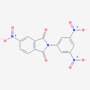molecular formula C14H6N4O8 B446861 2-{3,5-bisnitrophenyl}-5-nitro-1H-isoindole-1,3(2H)-dione 