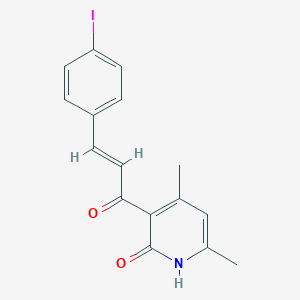 3-[3-(4-iodophenyl)acryloyl]-4,6-dimethyl-2(1H)-pyridinone