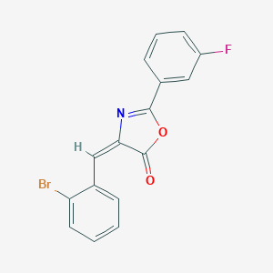 4-(2-bromobenzylidene)-2-(3-fluorophenyl)-1,3-oxazol-5(4H)-one