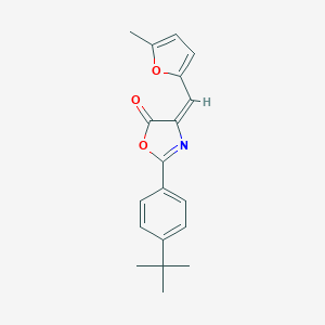 molecular formula C19H19NO3 B446876 2-(4-tert-butylphenyl)-4-[(5-methyl-2-furyl)methylene]-1,3-oxazol-5(4H)-one 