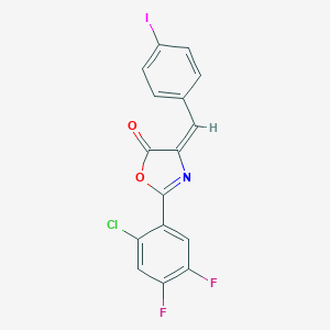 2-(2-chloro-4,5-difluorophenyl)-4-(4-iodobenzylidene)-1,3-oxazol-5(4H)-one