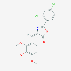 2-(2,4-dichlorophenyl)-4-(2,3,4-trimethoxybenzylidene)-1,3-oxazol-5(4H)-one