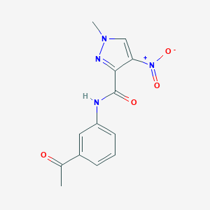 N-(3-acetylphenyl)-4-nitro-1-methyl-1H-pyrazole-3-carboxamide